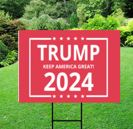 Trump 2024 Yard Signs For Lawn