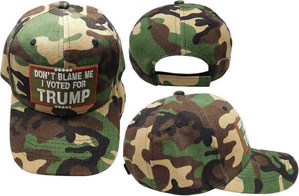 Don't Blame Me I Voted for Trump Camo Baseball Hat