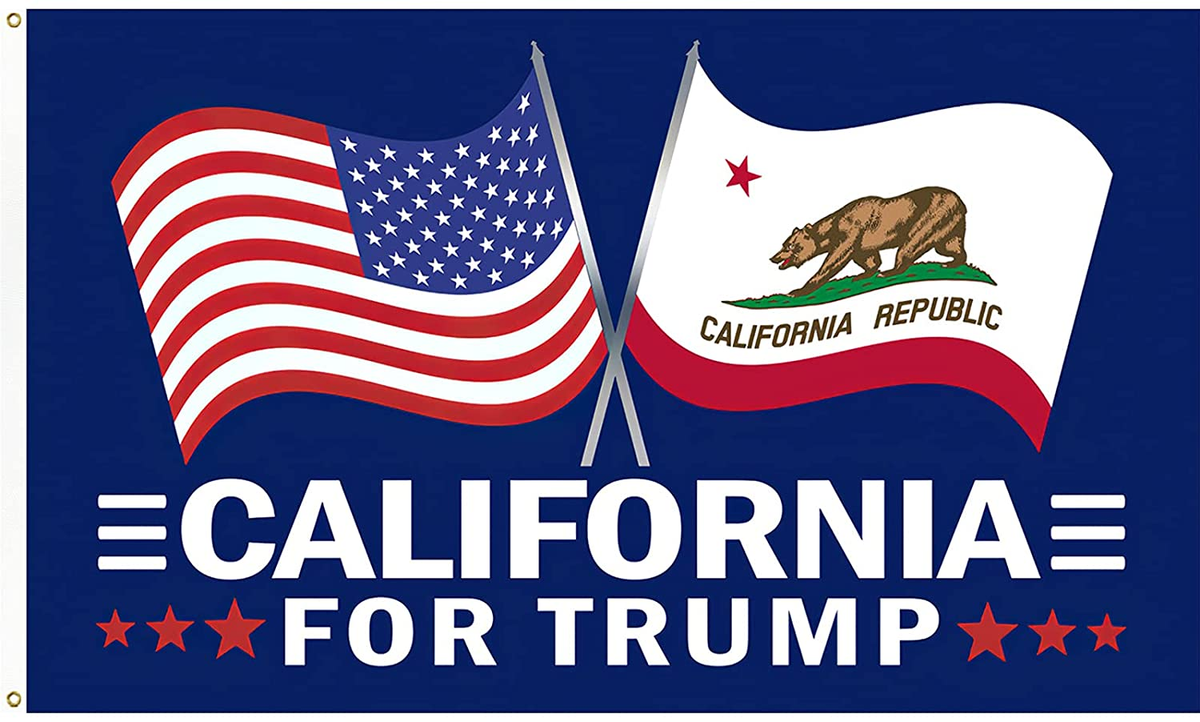 California for Trump Flag