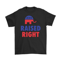 Raised Right Republican Elephant GOP T-Shirt